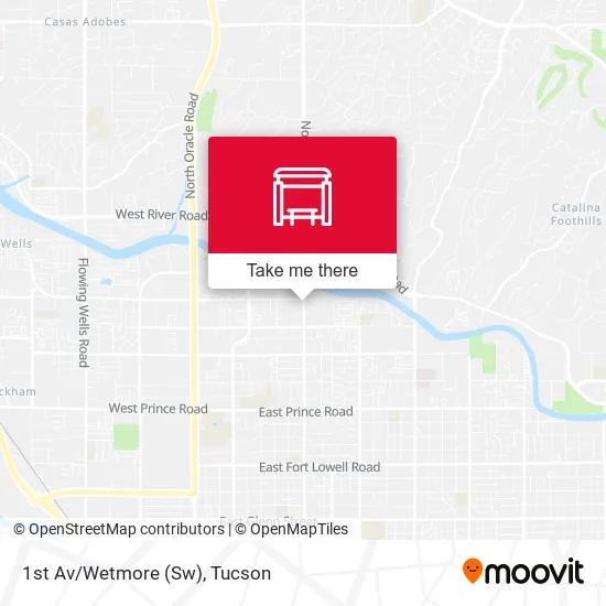 Mapa de 1st Av/Wetmore (Sw)