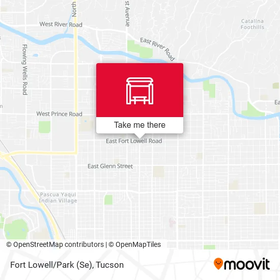 Fort Lowell/Park (Se) map