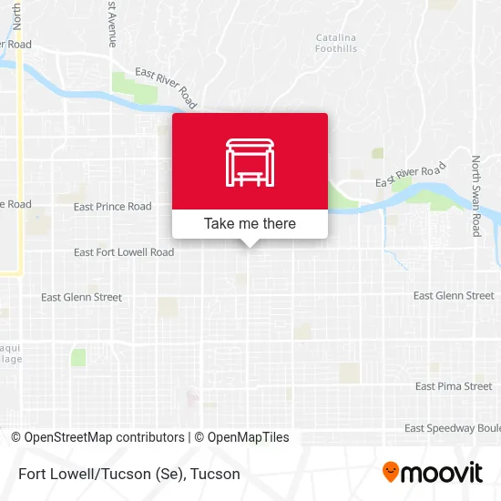 Fort Lowell/Tucson (Se) map