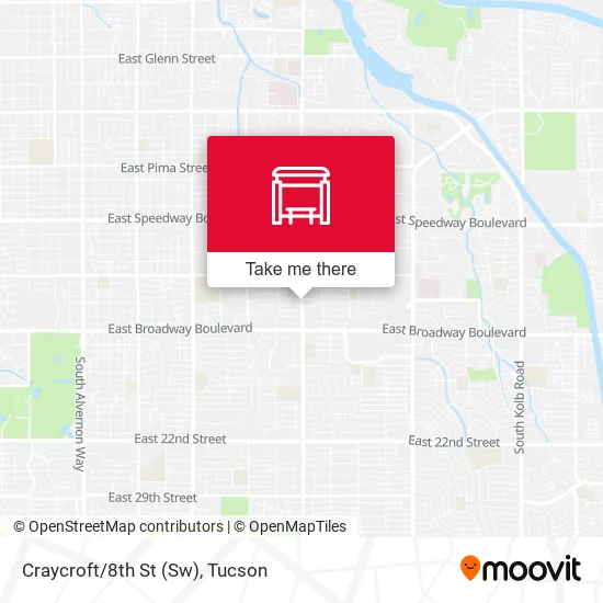 Mapa de Craycroft/8th St (Sw)