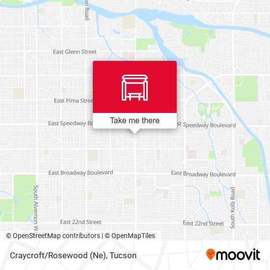 Craycroft/Rosewood (Ne) map