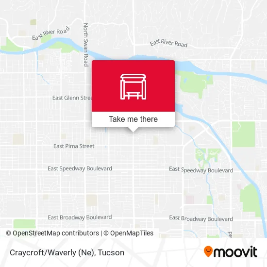 Mapa de Craycroft/Waverly (Ne)