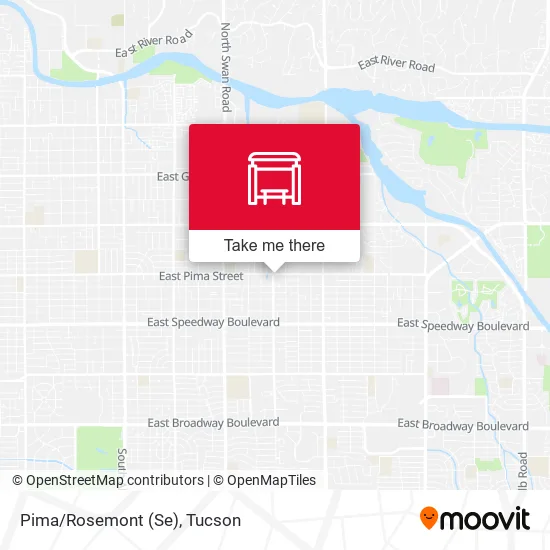Mapa de Pima/Rosemont (Se)
