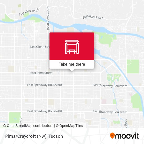 Pima/Craycroft (Nw) map