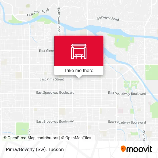 Pima/Beverly (Sw) map