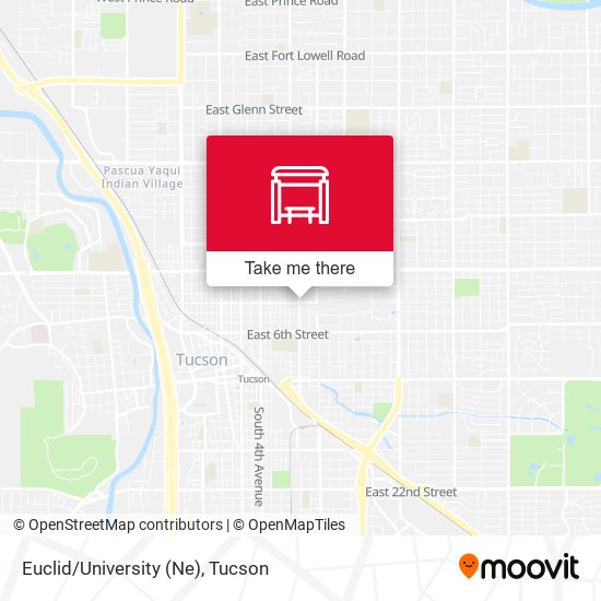 Mapa de Euclid/University (Ne)
