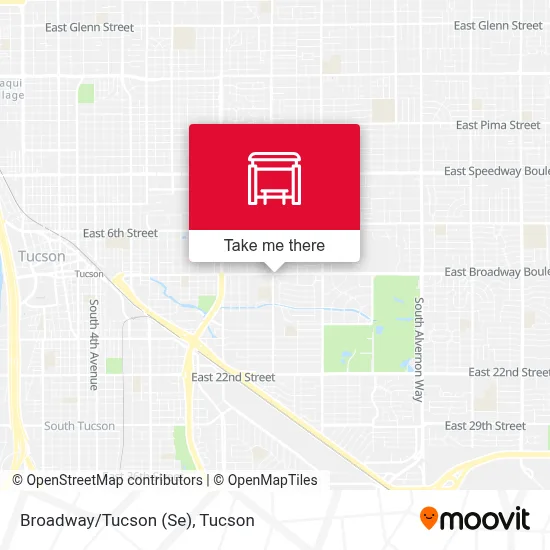 Broadway/Tucson (Se) map