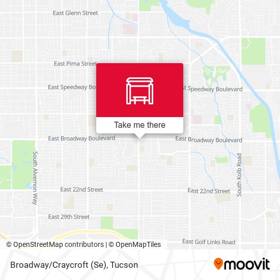 Mapa de Broadway/Craycroft (Se)