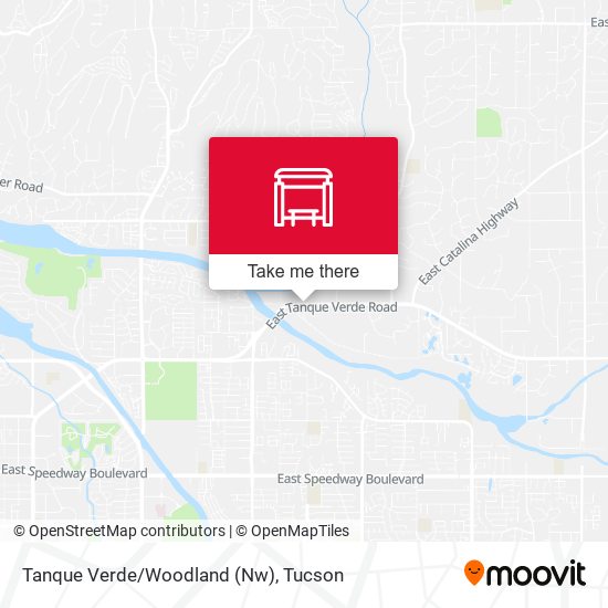 Tanque Verde/Woodland (Nw) map