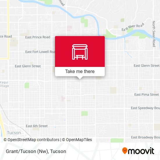 Grant/Tucson (Nw) map