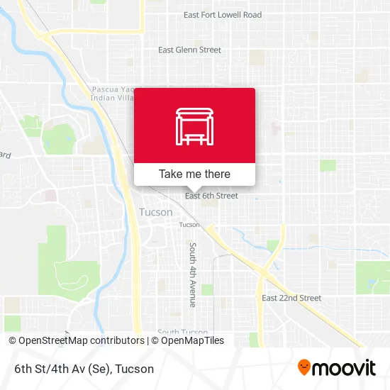 Mapa de 6th St/4th Av (Se)