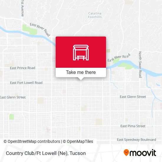Country Club/Ft Lowell (Ne) map