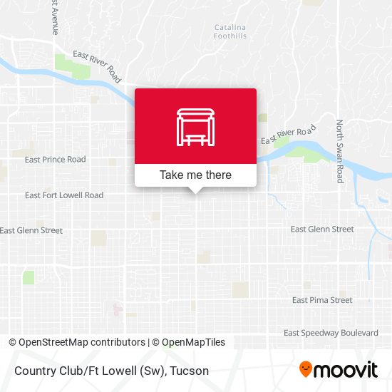 Country Club/Ft Lowell (Sw) map