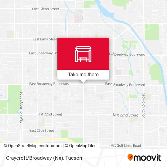 Craycroft/Broadway (Ne) map
