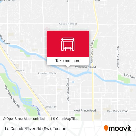 La Canada/River Rd (Sw) map