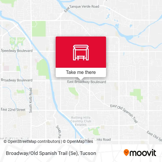 Mapa de Broadway / Old Spanish Trail (Se)