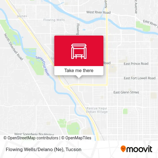 Flowing Wells/Delano (Ne) map