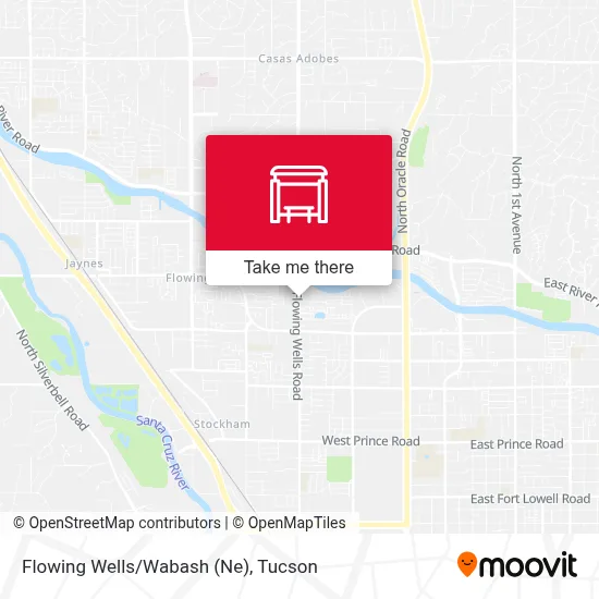 Flowing Wells/Wabash (Ne) map