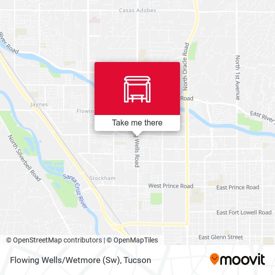 Mapa de Flowing Wells/Wetmore (Sw)