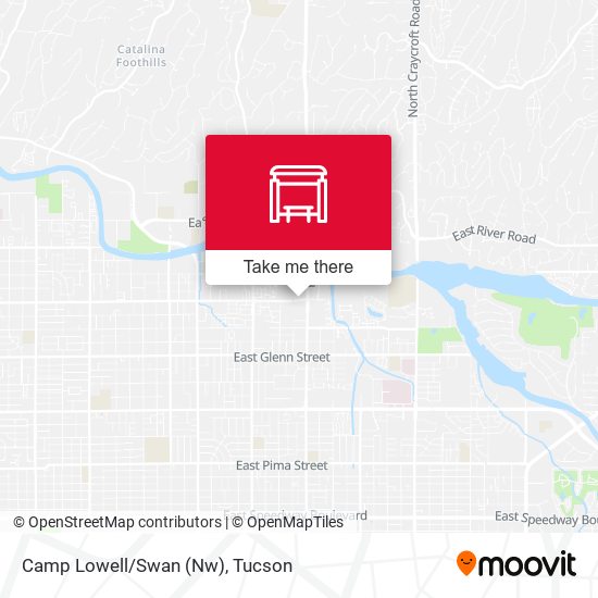 Camp Lowell/Swan (Nw) map