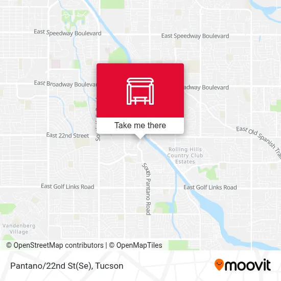 Pantano/22nd St(Se) map
