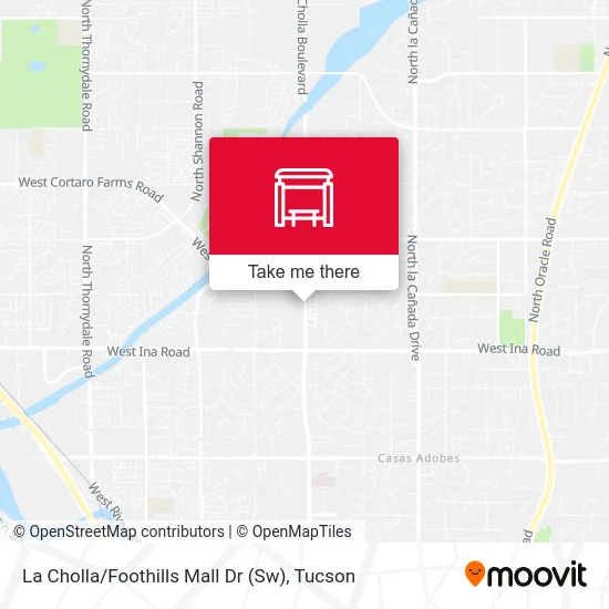 La Cholla / Foothills Mall Dr (Sw) map