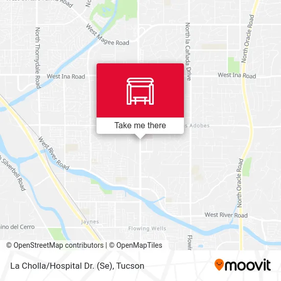 La Cholla/Hospital Dr. (Se) map