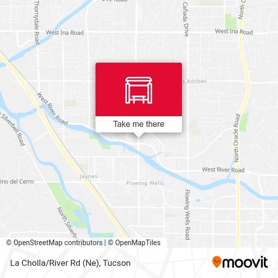 La Cholla/River Rd (Ne) map