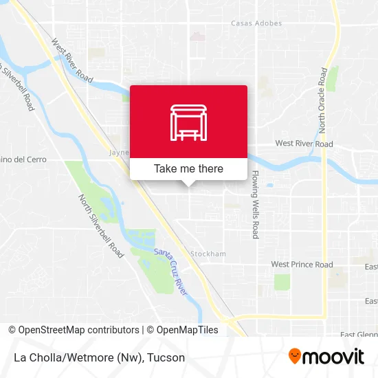 La Cholla/Wetmore (Nw) map