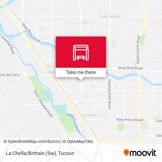 La Cholla/Brittain (Sw) map