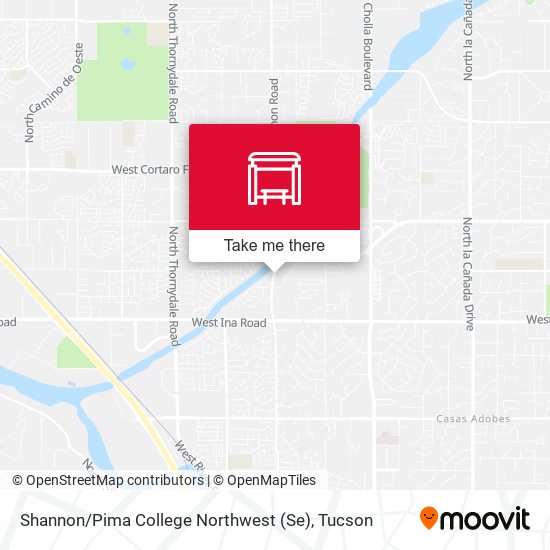 Shannon / Pima College Northwest (Se) map