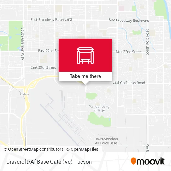 Mapa de Craycroft/Af Base Gate (Vc)