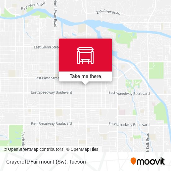 Craycroft/Fairmount (Sw) map