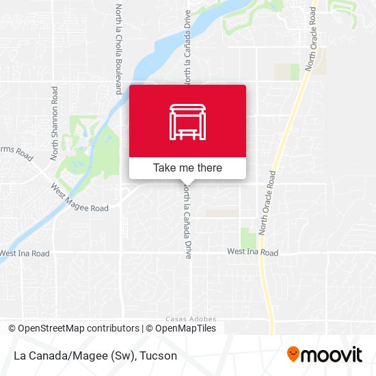 La Canada/Magee (Sw) map