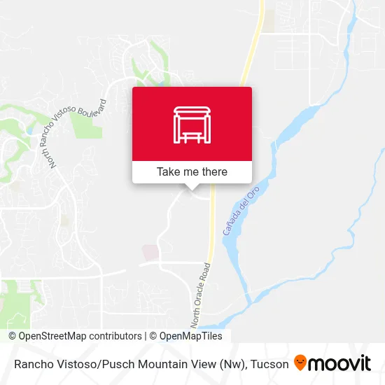 Rancho Vistoso / Pusch Mountain View (Nw) map