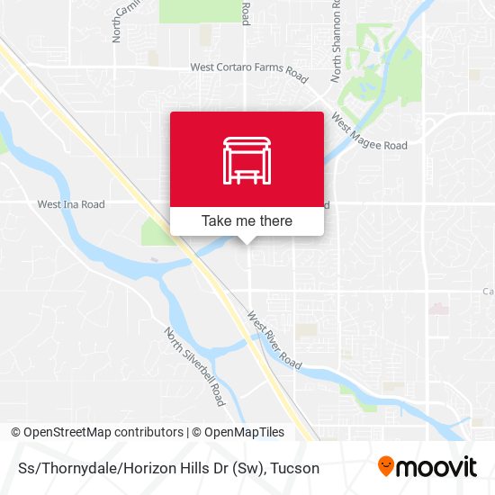Mapa de Ss / Thornydale / Horizon Hills Dr (Sw)