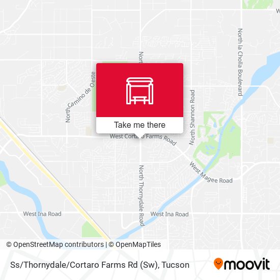 Ss / Thornydale / Cortaro Farms Rd (Sw) map