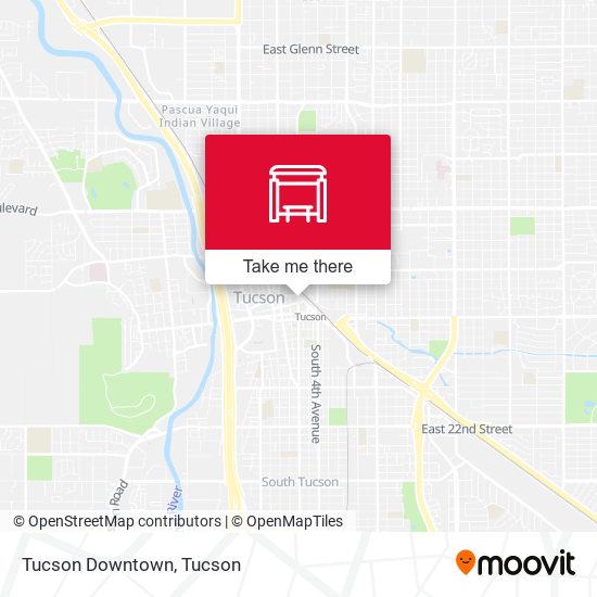 Mapa de Tucson Downtown