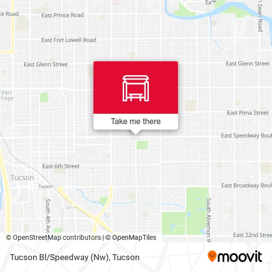 Mapa de Tucson Bl/Speedway (Nw)