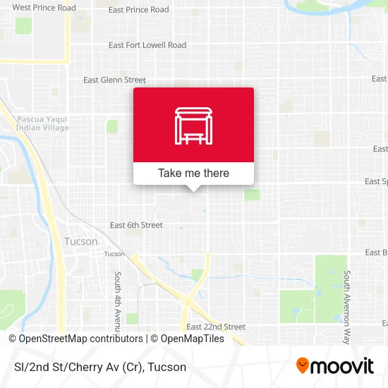 Mapa de Sl/2nd St/Cherry Av (Cr)