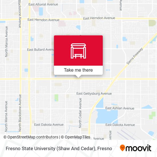 Fresno State University (Shaw And Cedar) map