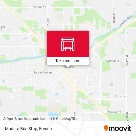 Mapa de Madera Bus Stop