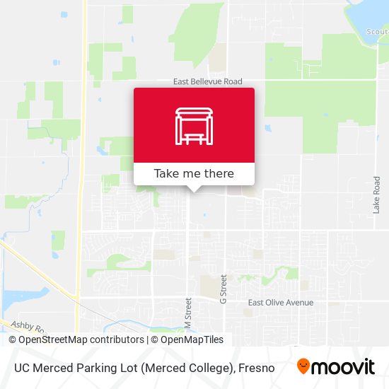 Mapa de UC Merced Parking Lot (Merced College)