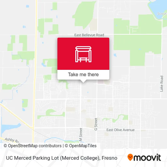 Mapa de UC Merced Parking Lot (Merced College)