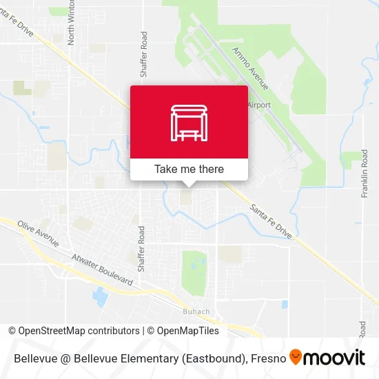 Bellevue @ Bellevue Elementary (Eastbound) map