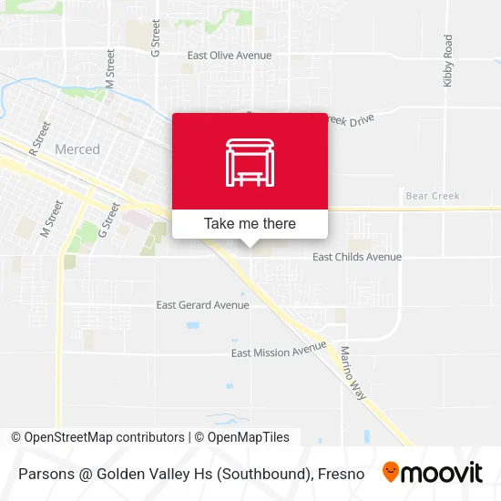 Mapa de Parsons @ Golden Valley Hs (Southbound)