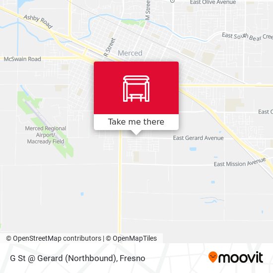 G St @ Gerard (Northbound) map