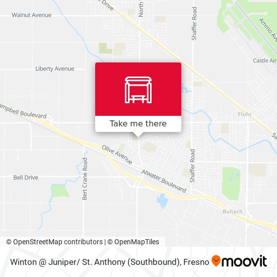Mapa de Winton @ Juniper/ St. Anthony (Southbound)