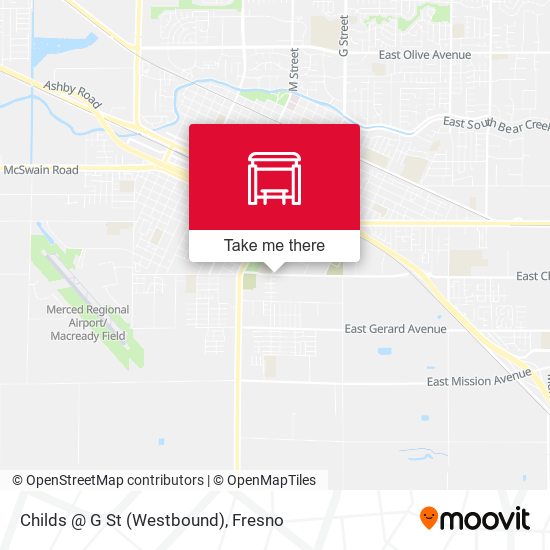 Childs @ G St (Westbound) map