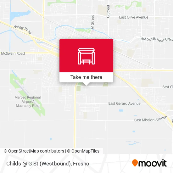 Mapa de Childs @ G St (Westbound)